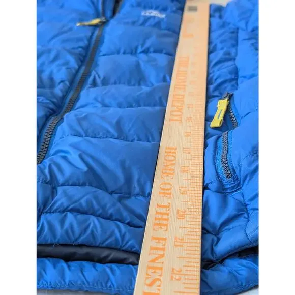 L.L. Bean Kids Ultralight 650 Down Hooded Jacket Size L (14-16) - Blue - Picture 10 of 14